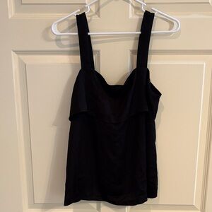 Banana Republic Black Layered Tank with Wide Straps